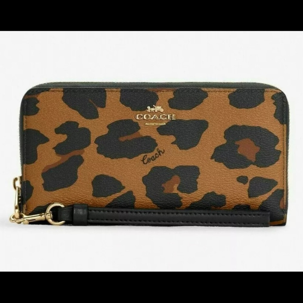 Authentic Coach Wallet- Cheetah Print